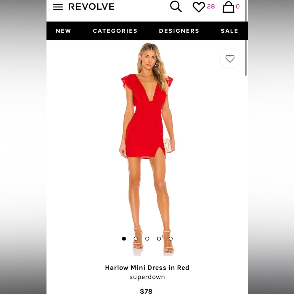 REVOLVE red mini dress from superdown.